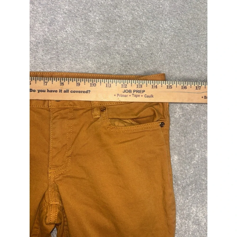 Tory Burch Yellow/orange Denim Ivy Super Skinny Jeans Size‎ 27